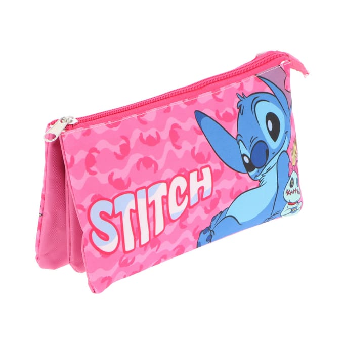 Lilo & Stitch Etui - Rechthoekig - Voor school - Roze