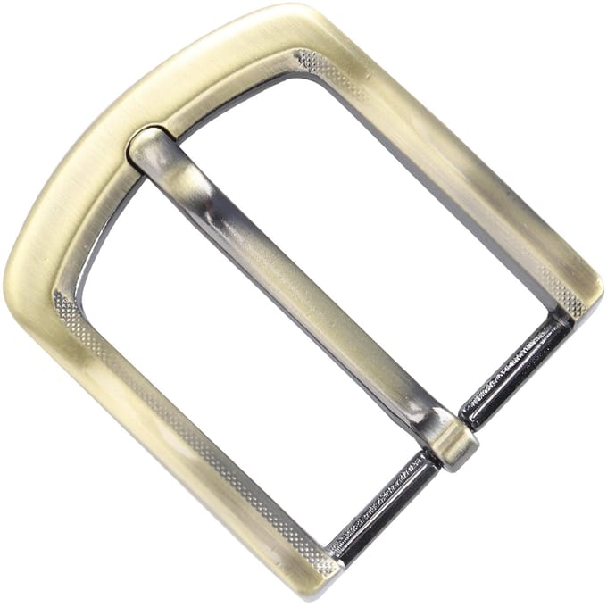 Riemgesp Messing Retro Verwijderbaar Enkele Pin Tailleband Sluiting Versteller AccessoiresType B beige