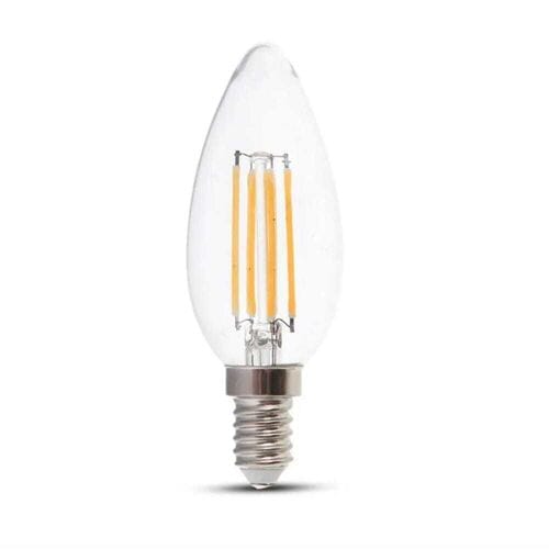 V-TAC E14 LED Lamp - 4 Watt 400 Lumen - 3000K Warm wit - Vervangt 35 Watt - E14 fitting - Kaarslamp - Kleine fitting