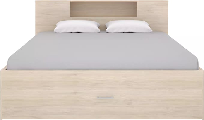 Vente-unique Bedframe hout natuurlijk licht 140 x 190 cm