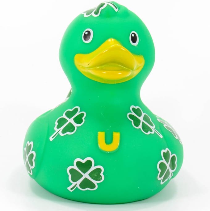 LUXURY CLOVER PATCH DUCK badeendje van BudDuck