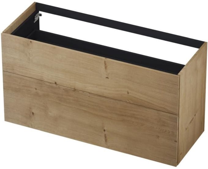 INK - Onderkast 2 Laden Push To Bestaande Uit: - 1200x450x650 Mm - Ash Grey Fineer