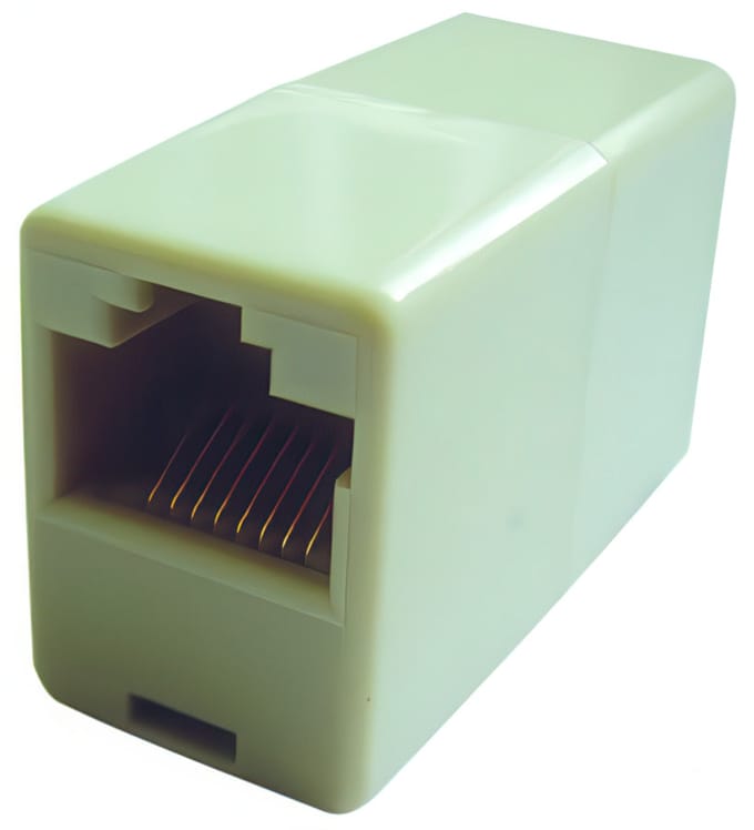 RJ45 Vrouwelijk Naar Vrouwelijk Modulaire Koppeling Recht - 183336 [5 Stukken]