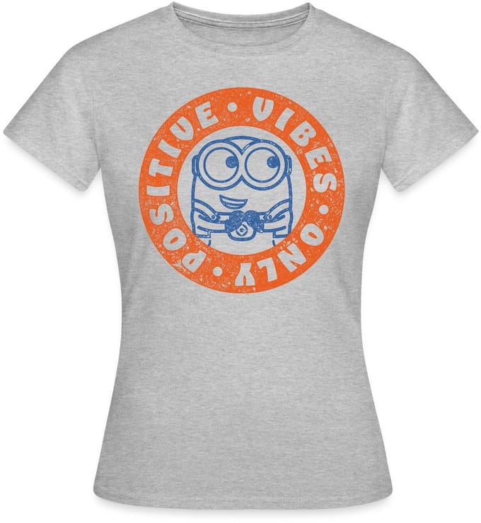 Minions Bob Positive Vibes T-Shirt Dames
