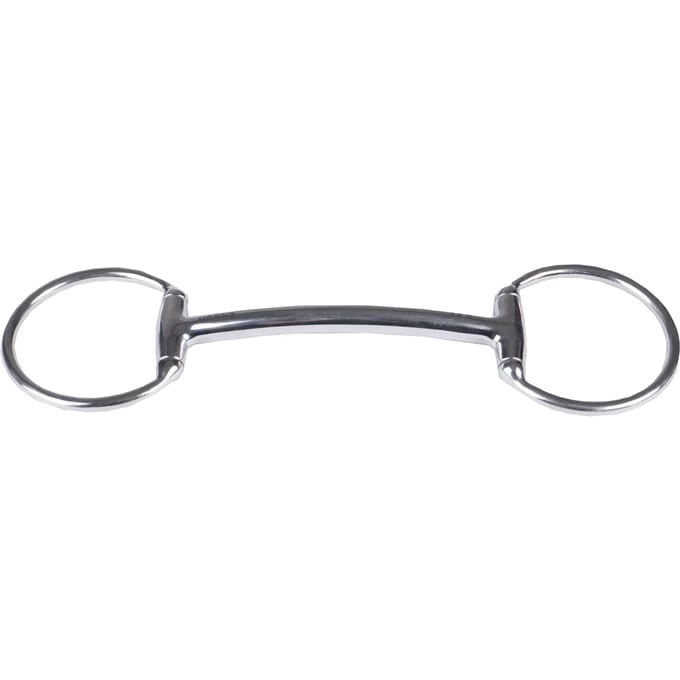 Horka Bustrens - ongebroken mondstuk - lichtgebogen Rvs 13,5cm