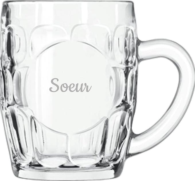 Bierpul gegraveerd - 55cl - Soeur
