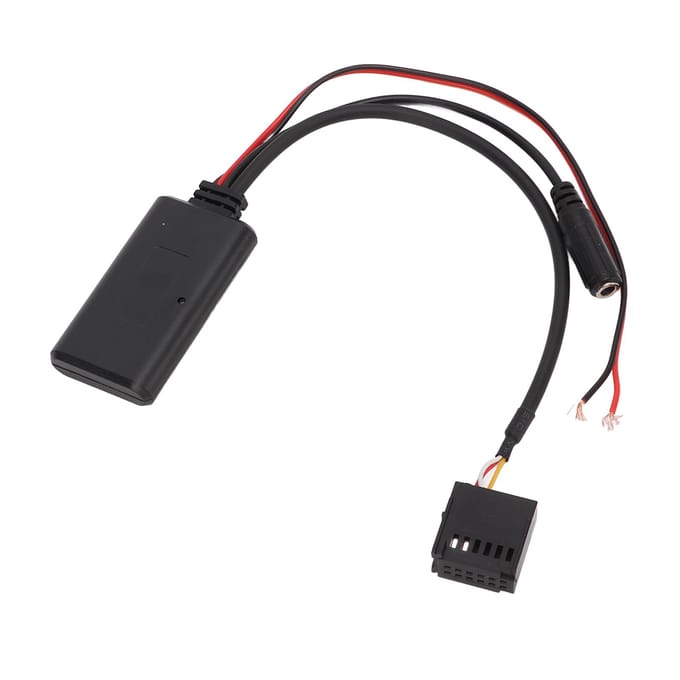 Adaptateur de Module Bluetooth Sans Fil Câble Audio AUX avec Microphone Remplacement pour Ford Focus Carnival Mondeo black