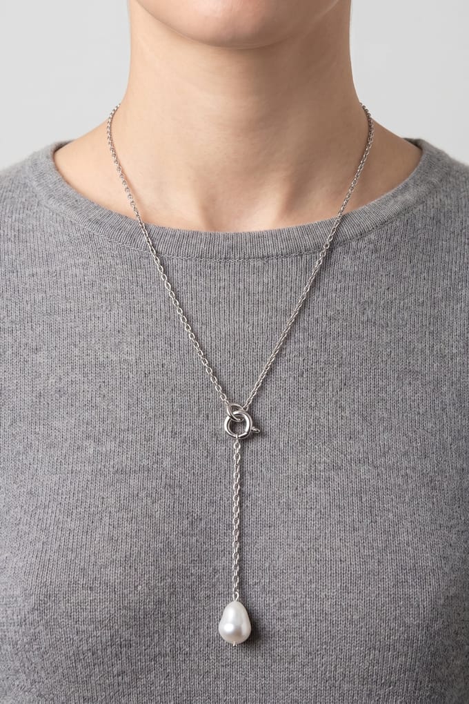 PURELEI Aloha Perlenkette Silver Taglia: OS | Collane Outlet | Donna | Grigio