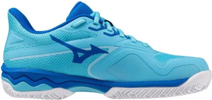 Mizuno Wave Exceed Light 2 Tennisschoenen Padelschoenen Dames Blauw Wit