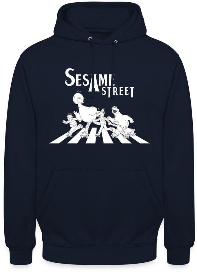 Sesamstraat Parodie Op Abbey Road Hoodie Unisex