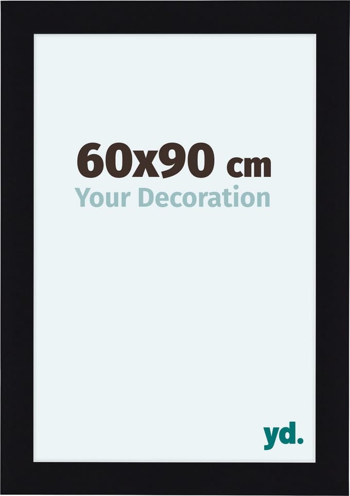 Your Decoration - Fotolijst 60x90 cm - MDF - Zwart Hoogglans - Como