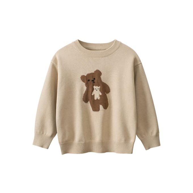 Kinderkleding Lente Nieuwe Aankomsten Kinderpullovers Baby Meisjes Pullovers 140cm beige