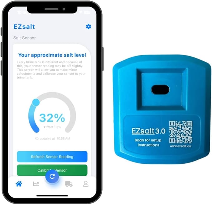 Slimme Waterontharder Zoutsensor met Wifi App en Realtime Waarschuwingen