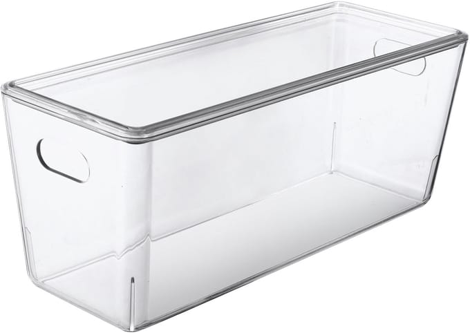 Ezystorage Transparant bakje met deksel - 5 liter - 13 x 35 x 14 cm - Stapelbaar