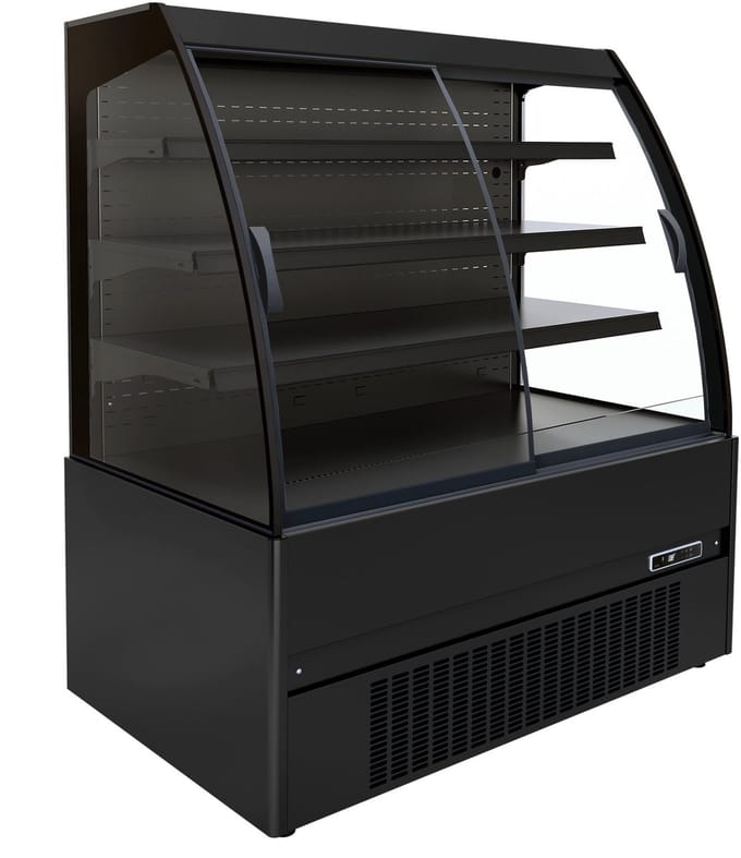 Combisteel Wandkoeling - Noah - Zwart - +2°C/+8°C - Geforceerd - Schuifdeuren - 1510x665x1500mm
