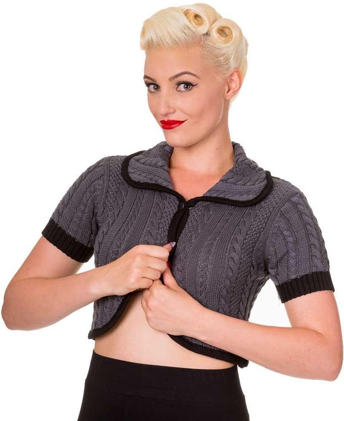Dancing Days - Annabelle Bolero - Gehaakt - M - Grijs