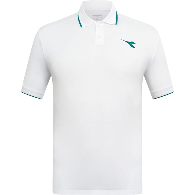 Diadora Match Polo Heren-wit