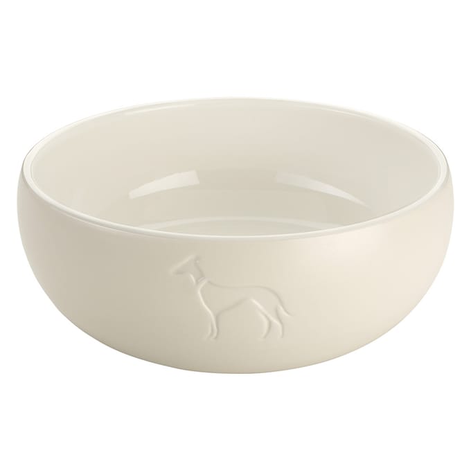 1500 ml HUNTER keramieken voerbak wit hond