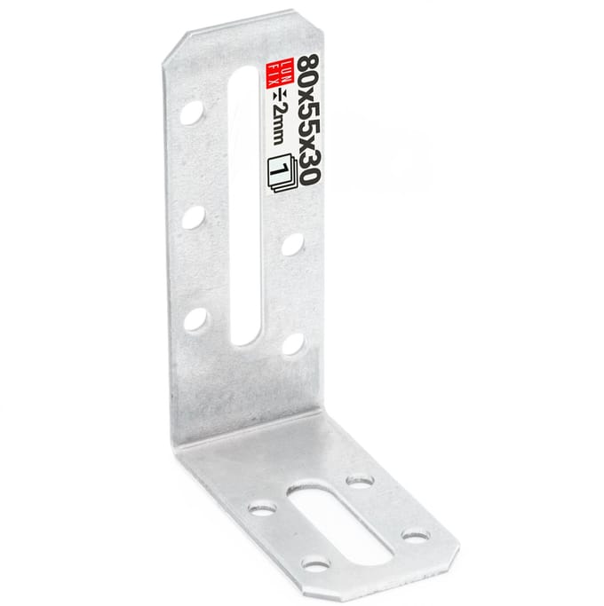 Verstelbare hoekverbindingen - 80x55x30x2 mm - verstelbaar - bouwhoeken