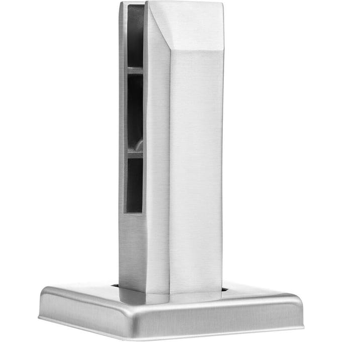 Glasklem 10 STuks Vierkante Balustradebeugel voor 0,31  -0,47   Glas Zilver