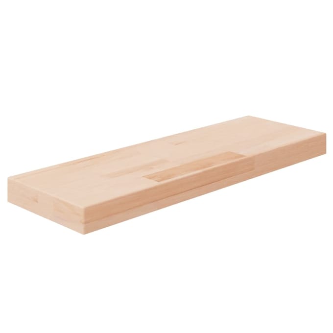 vidaXL - Plank - 60x20x4 - cm - onbewerkt - massief - eikenhout