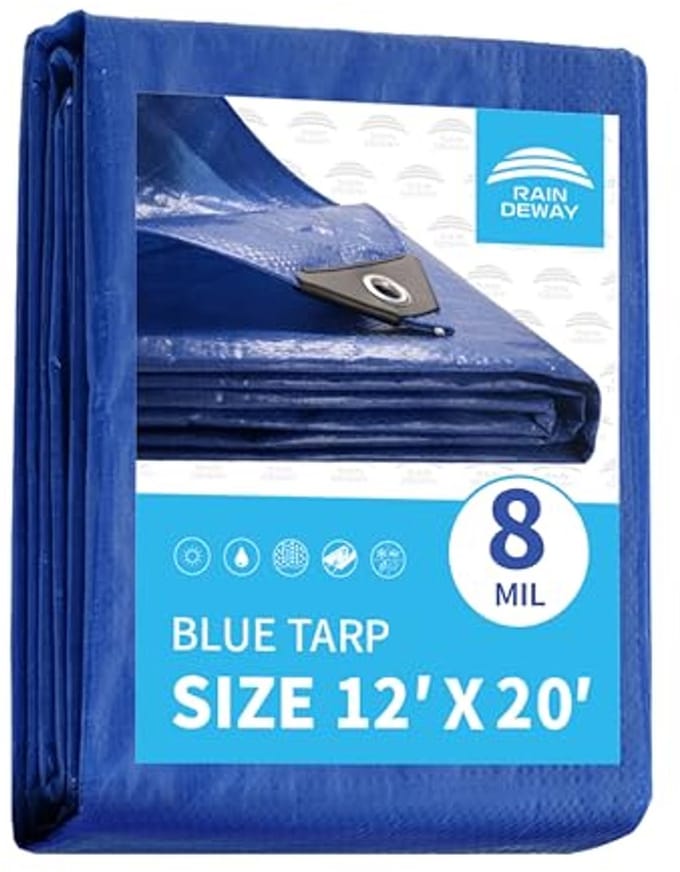 Multifunctioneel Dekzeil 12x20 voet - UV-bestendig, Waterdicht en Duurzaam