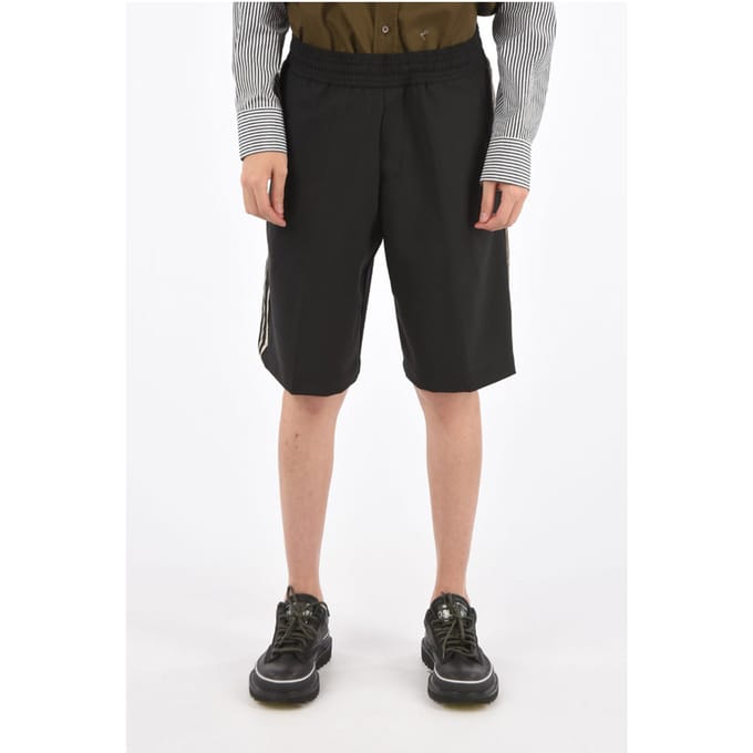 Trekkoordshorts in zwart
