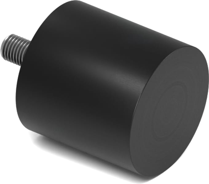 Rubbermagazijn - Trillingsvoet - Type D - 50x50mm - M10 - Set 10 stuks