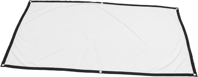 Projectorscherm Draagbaar - Projectiedoek Polyester - Thuisbioscoop Films - Gelijkmatige Lichtverspreiding - 16:9 72 inch - Wit