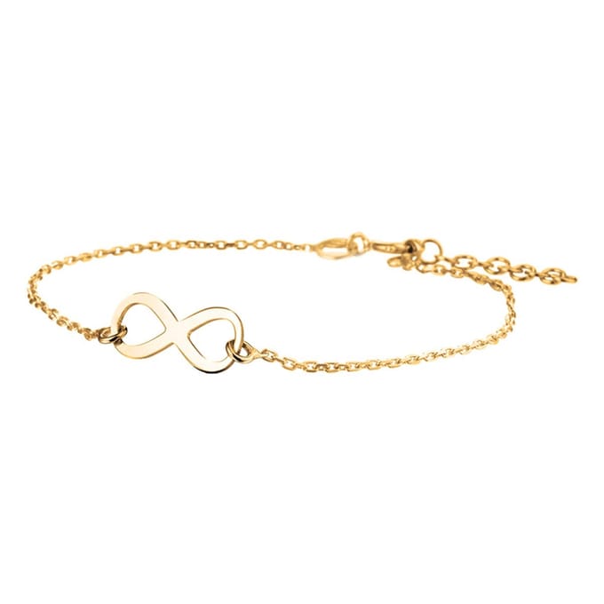 Zilver Verguld (Geel) Armband Infinity 17 + 2,5 Cm 3 Micron 2103161