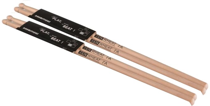 WK 2 sets drumstokken met esdoornhout -7A set