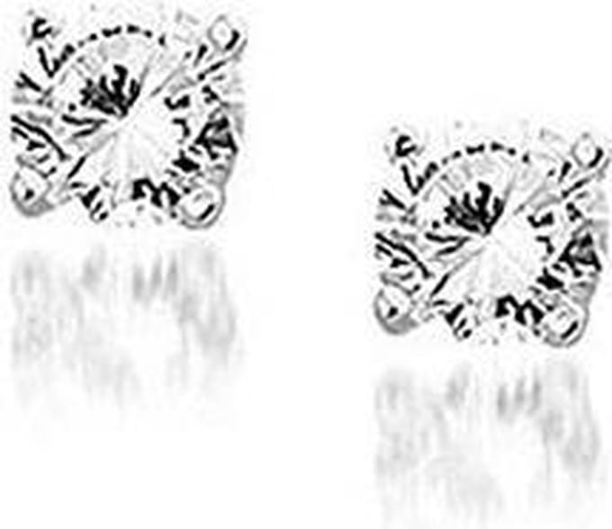 Montebello Oorbellen Patsy - 925 Zilver Gerhodineerd - ∅4mm