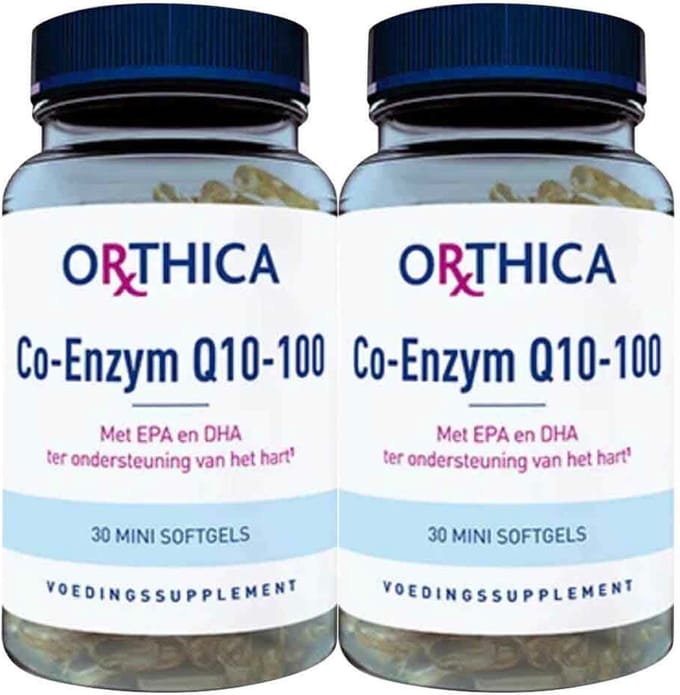 Orthica Co-Enzym Q10-100 - 2 x 30 capsules - Voordeelverpakking