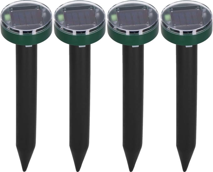 Springos Mollenverjager - Mollenbestrijding -Diervriendelijk - Solar - 4 Stuks