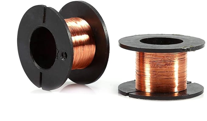 Ronte - Geëmailleerde draad 5 stuks, 0,1 mm koperen wikkeldraad reparatiedraad, 15 m lengte
