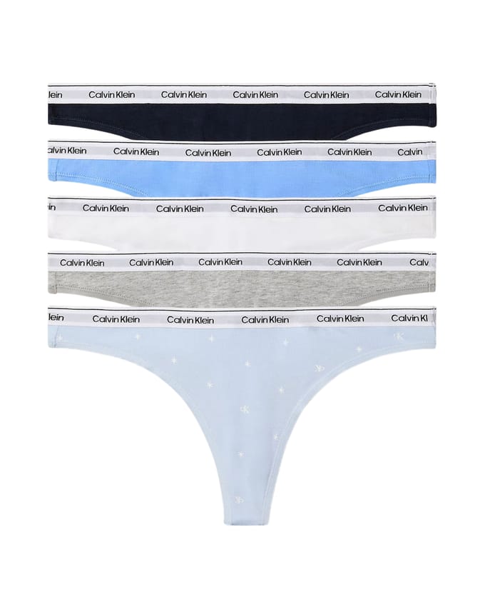 String met elastische tailleband in 5-pack