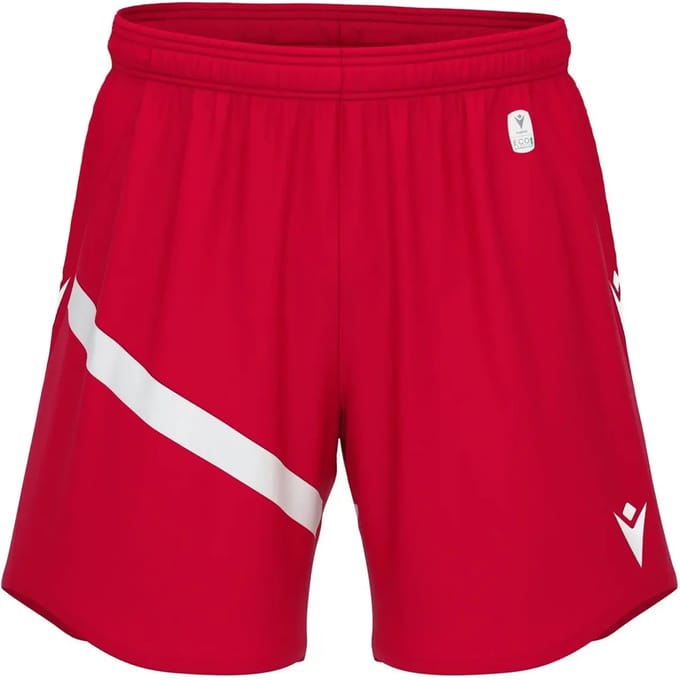 Macron Shen Eco Short Heren - Rood / Wit | Maat: 3XL