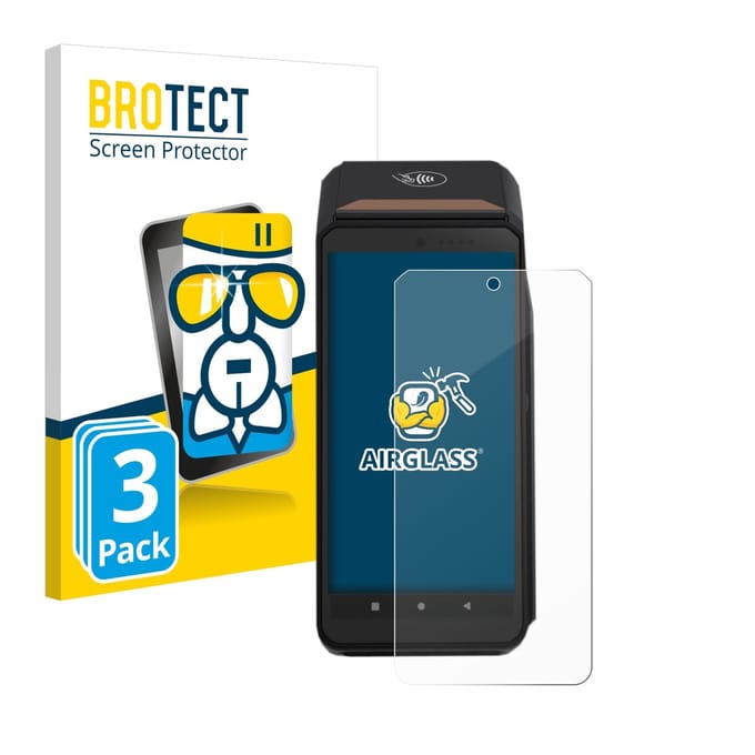 Screenprotector 3 Stuks voor ingenico Axium DX8000 Beschermglas transparant