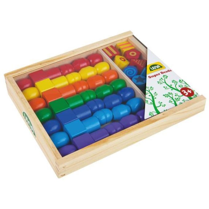 Lena Grote Houten Kralen Cassette