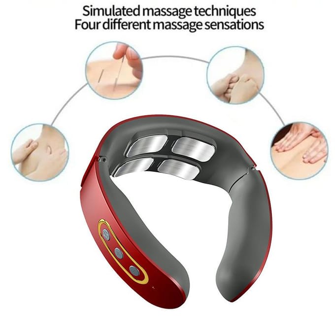 Elektrische Cervicale Wervelkolom Massager 6 Modellen 9 Snelheden Nekmassage Wervel Ontspanning Automatisch 4 Cervicale Massage Machines wit
