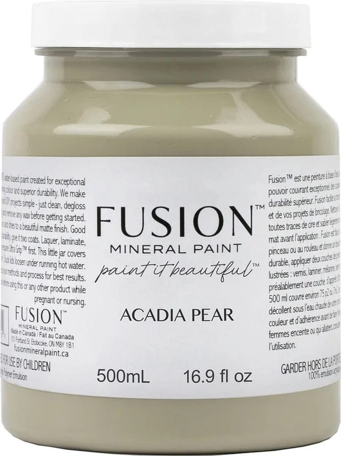 Fusion Mineral Paint - Acryl - Meubelverf - Zacht Groen - Acadia Pear - 500 ml
