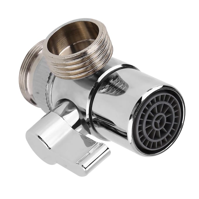 Badkamer Keuken Wastafel Wastafelkraan Splitter Omleidingsklep Naar Slang Adapter M24 gray