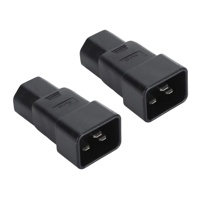 2 stuks IEC320 C20 naar IEC320 C21 Stroomadapter Professionele Plug and Play C20 naar C21 Stekker