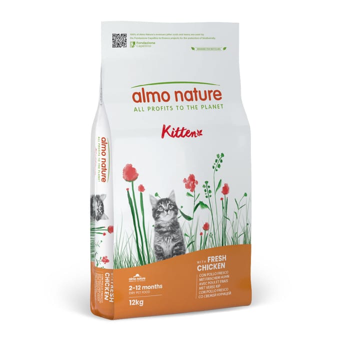 Almo Nature Holistic Droogvoer voor Kittens - Holistic Kitten - Kip - 12kg