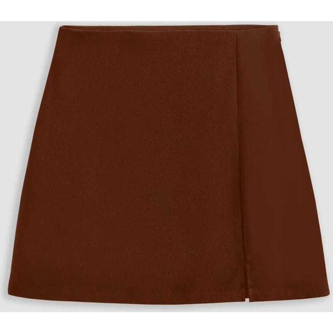 Hoge Taille Rok met Zijsplit