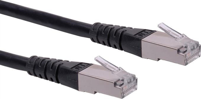 ROLINE patchkabel Cat.6 (Klasse E) S/FTP (PiMF), zwart, 7 m