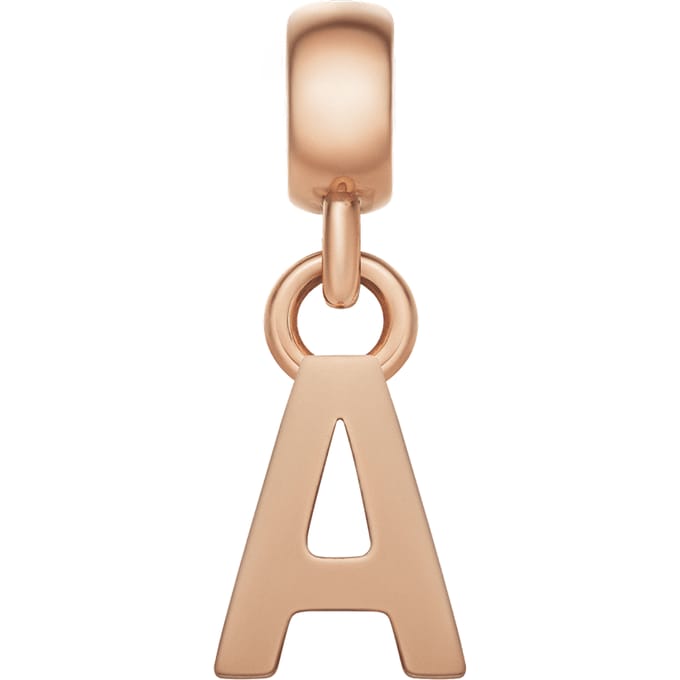 Daniel Wellington DW Charm Letter A Rose Gold