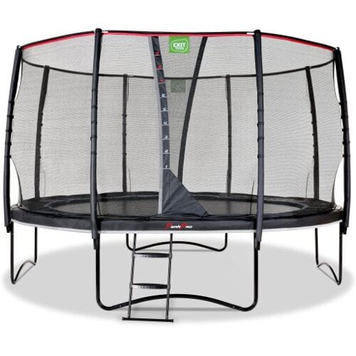 EXIT PeakPro Trampoline ø427cm - Op Poten - Rond - Trampoline Buiten - Voor Kinderen - Zwart