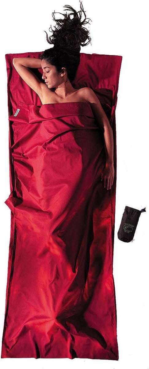 Cocoon TravelSheet - Lakenzak - Katoen - Monk's Red