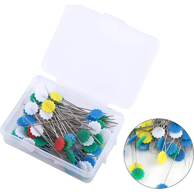 Lot de 100 épingles à coudre et patchwork pour bricolage